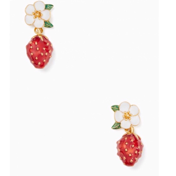 Kate Spade Perfect Picnic Strawberry Drop Earrings - Picture 2 of 7